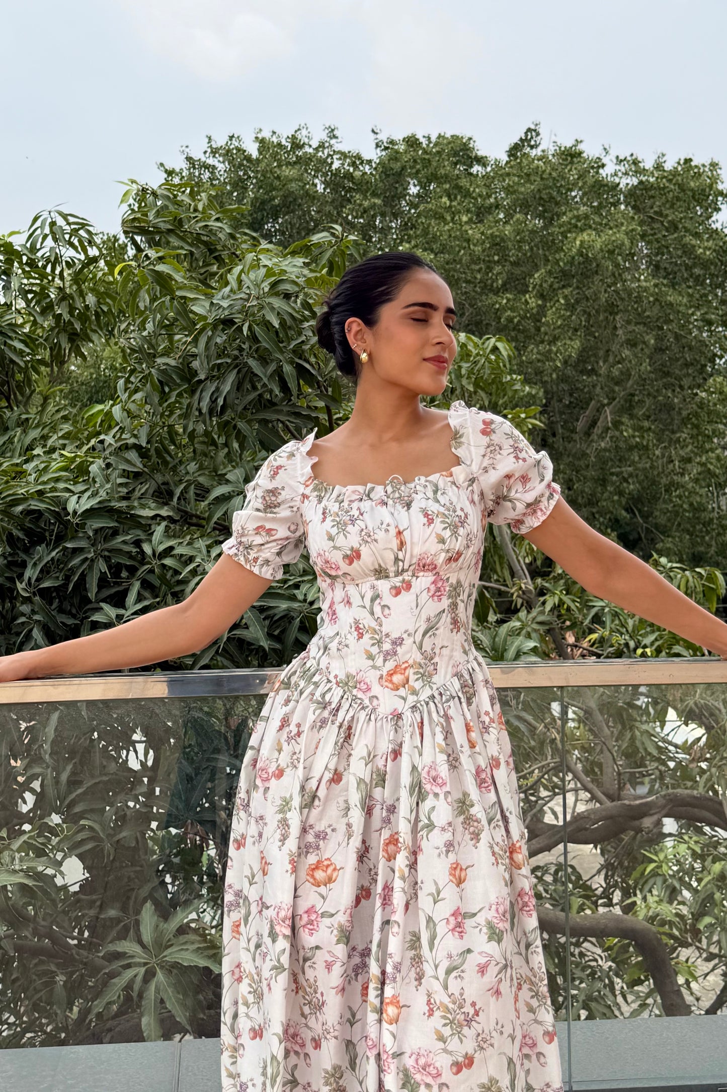Wildflower Grace Cotton Maxi Dress