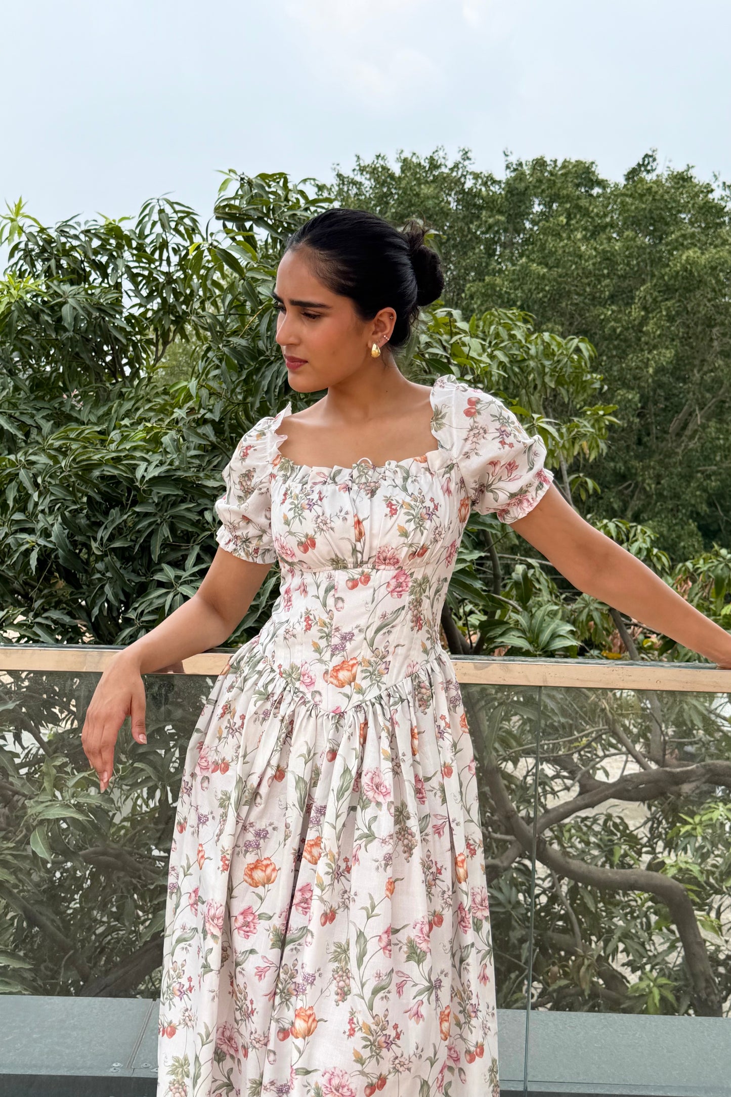 Wildflower Grace Cotton Maxi Dress