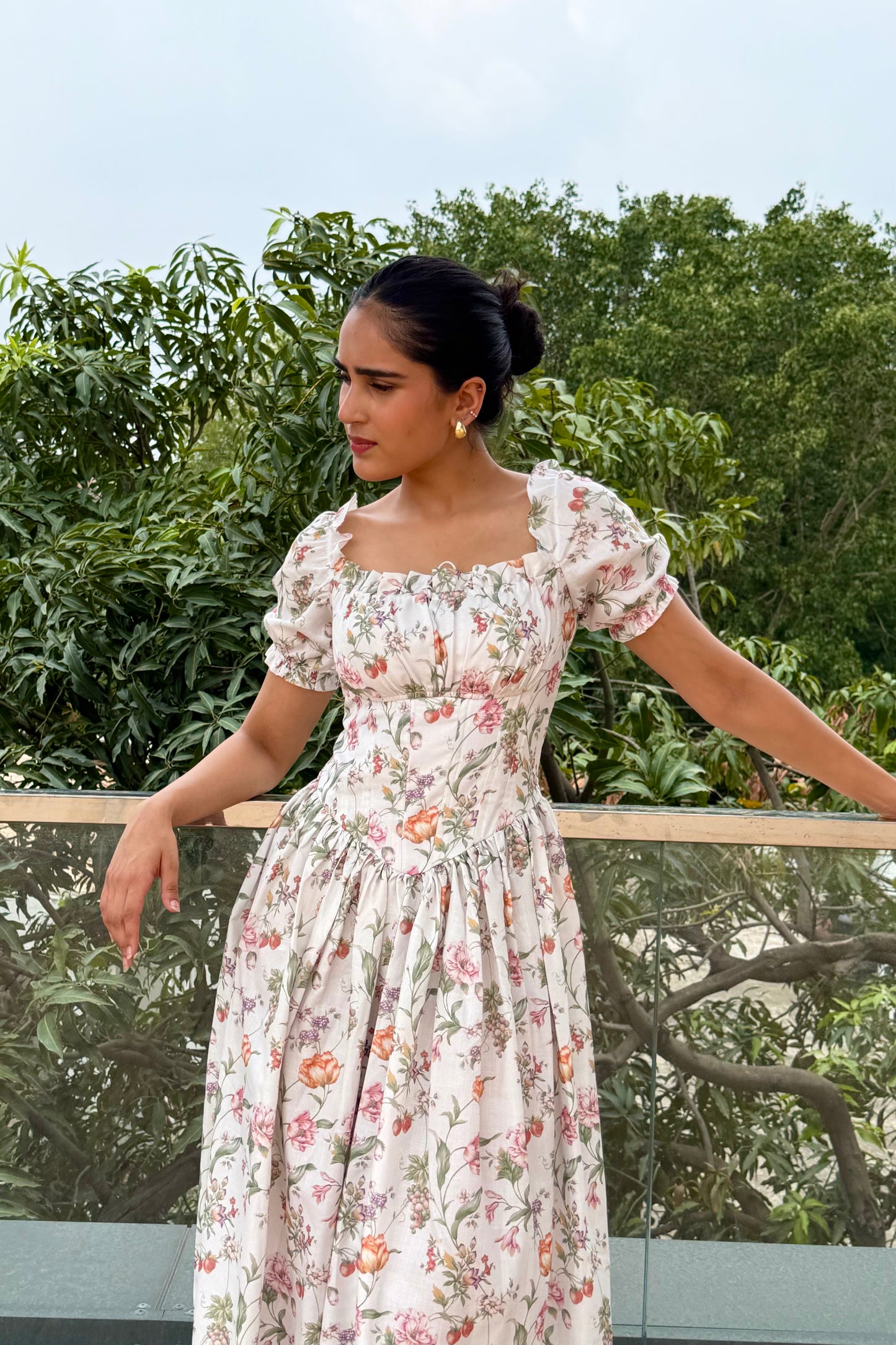 Wildflower Grace Cotton Maxi Dress
