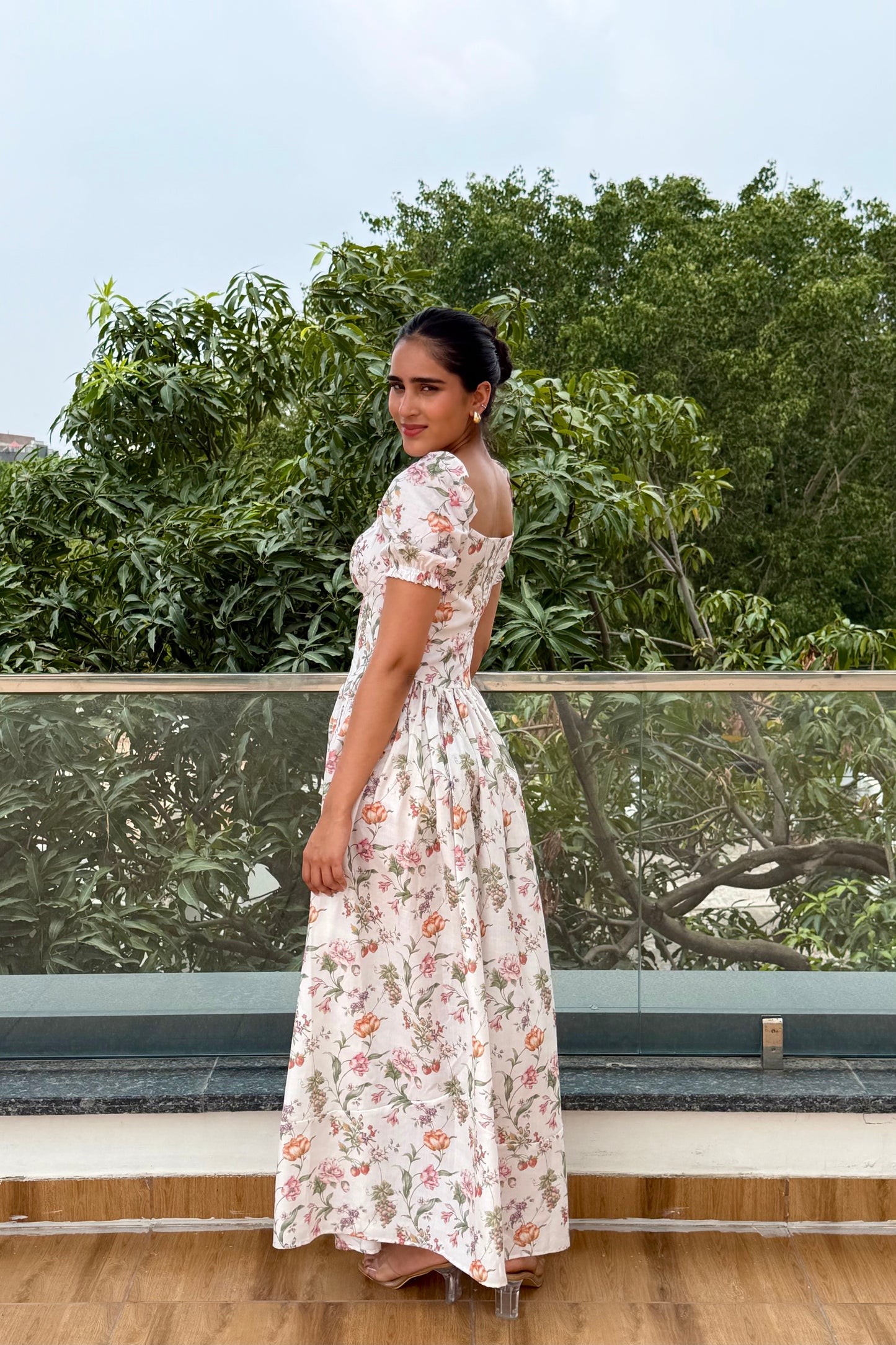 Wildflower Grace Cotton Maxi Dress