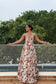 Scarlet Blossom Maxi Dress
