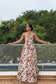 Scarlet Blossom Maxi Dress