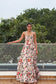 Scarlet Blossom Maxi Dress
