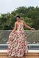 Scarlet Blossom Maxi Dress