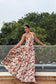 Scarlet Blossom Maxi Dress