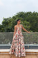 Scarlet Blossom Maxi Dress