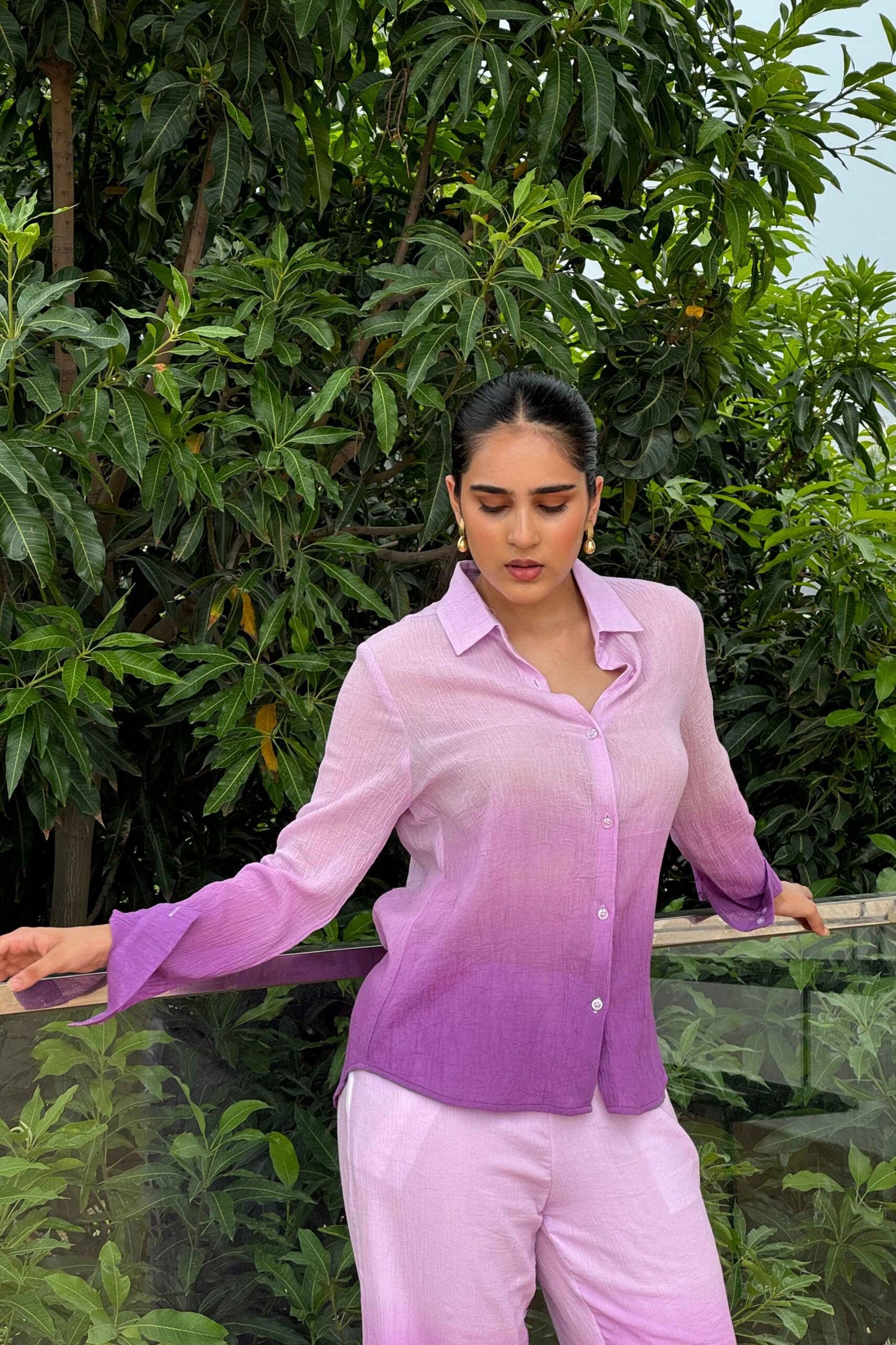 OMBRE - Lavender Ombre Effect Pure Cotton Co-Ord Set