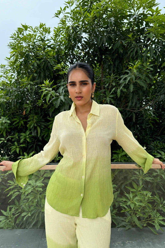 OMBRE - Green Ombre Effect Pure Cotton Co-Ord Set