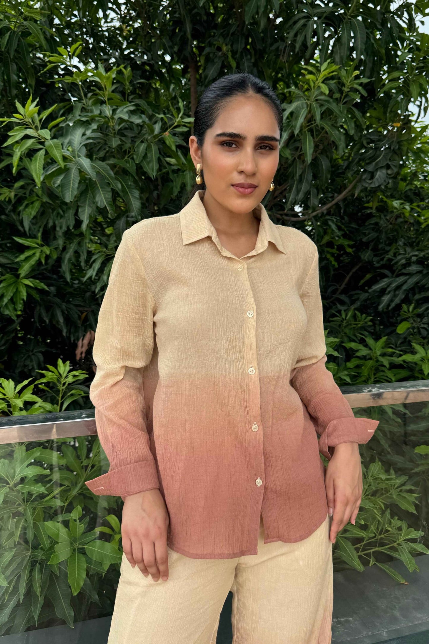 OMBRE - Brown Ombre Effect Pure Cotton Co-Ord Set