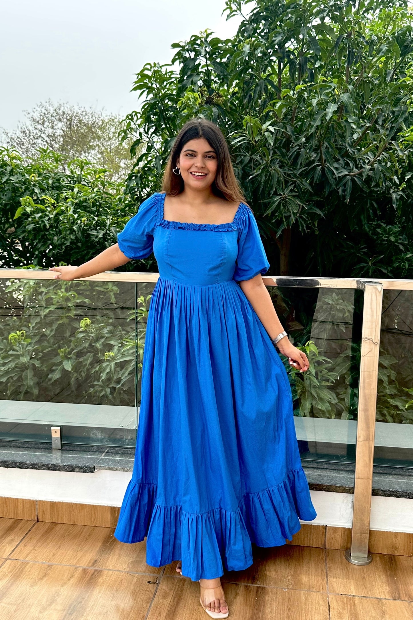 DAY DREAMING - Cotton Blue dress