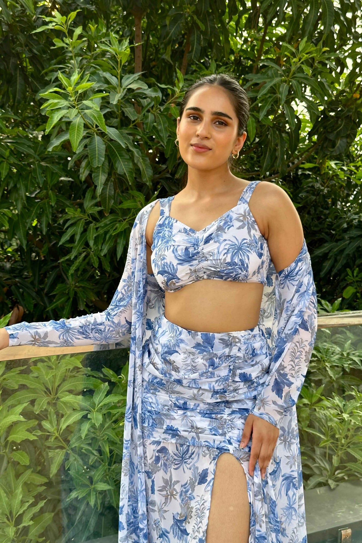 MERLIN - Beautiful Blue printed Coord set