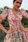 Rosé Bloom Georgette Mini Dress