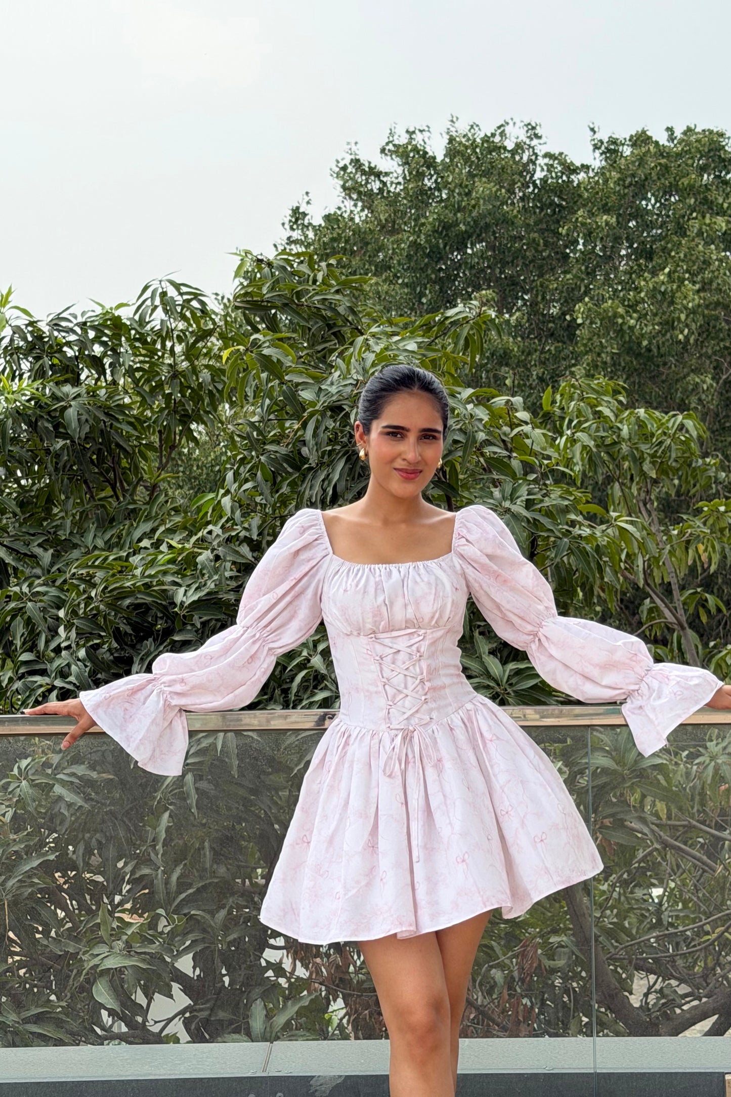 Blush Belle Cotton Mini Dress