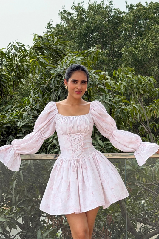 Blush Belle Cotton Mini Dress