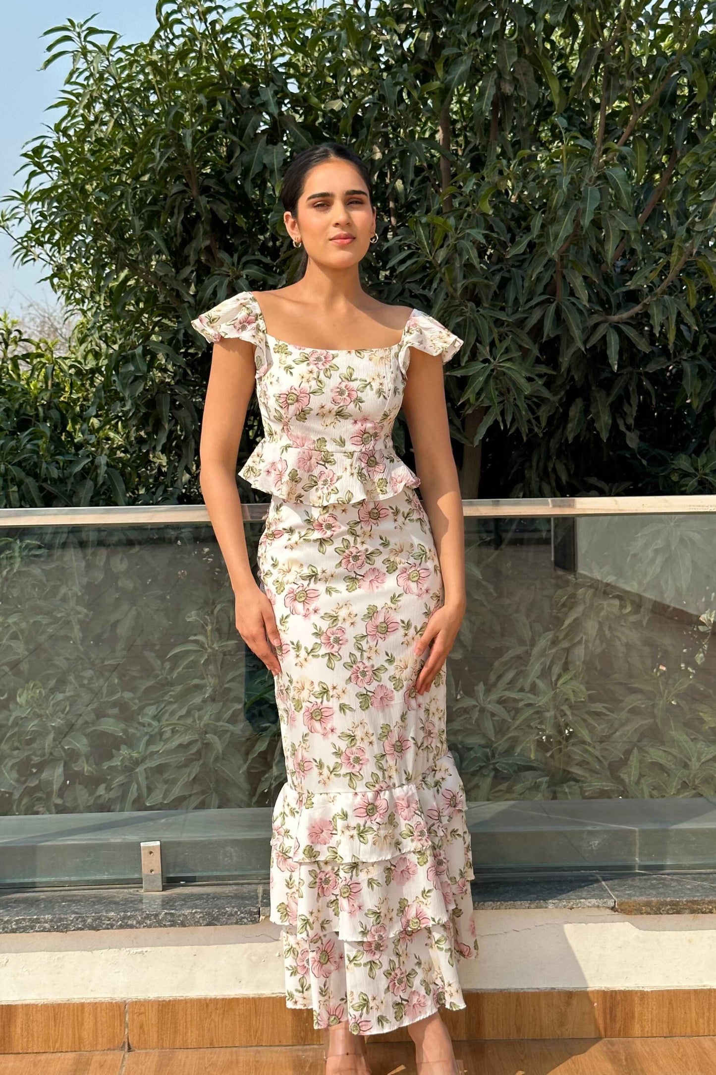 AMORE - Printed top with Skirt (Set)