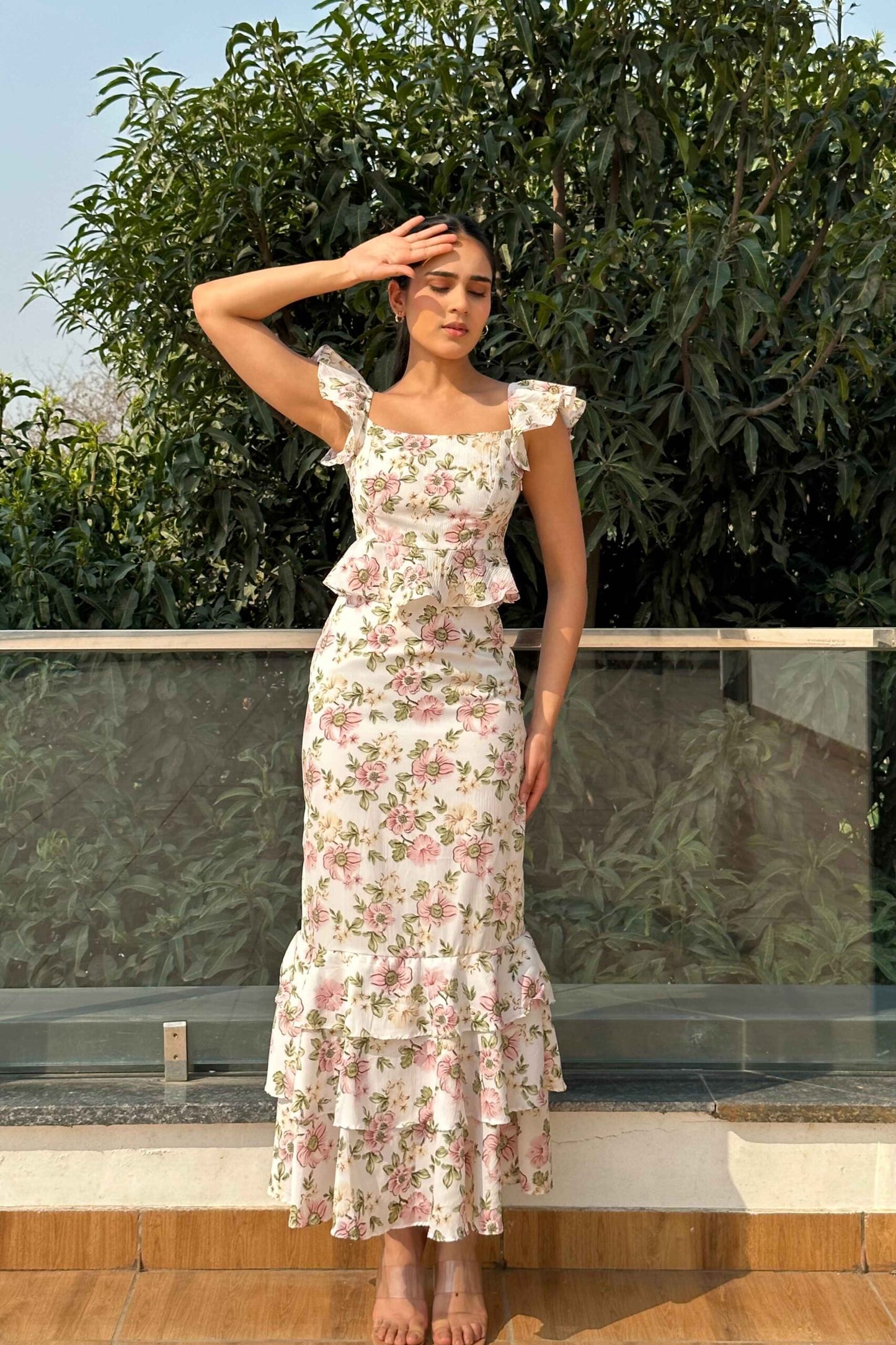 AMORE - Printed top with Skirt (Set)