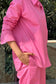 BREATHABLE - 100% Premium Cotton Co-ord set in Pink