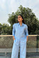 BREATHABLE - 100% Premium Cotton Co-Ord set in Sky Blue