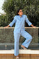 BREATHABLE - 100% Premium Cotton Co-Ord set in Sky Blue
