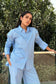BREATHABLE - 100% Premium Cotton Co-Ord set in Sky Blue