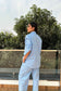 BREATHABLE - 100% Premium Cotton Co-Ord set in Sky Blue