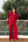 BREATHABLE – 100% Premium Cotton Co-ord set in Maroon