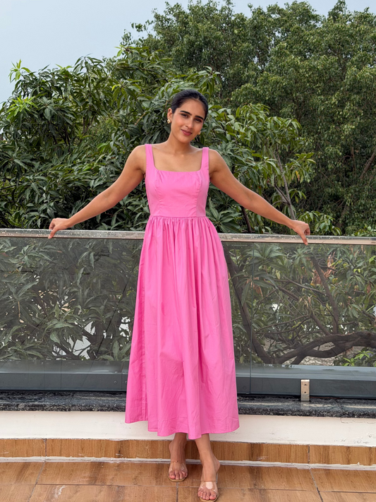 Pink Midi Dress