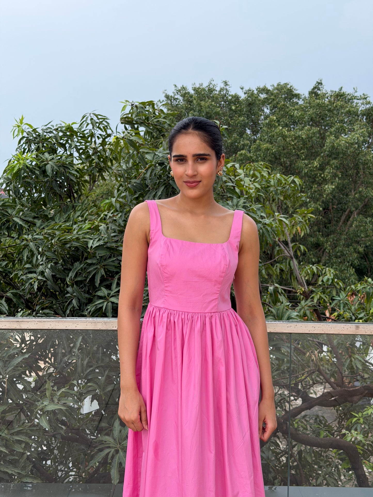 Pink Midi Dress