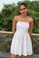 Ivory Summer Cotton Mini Dress