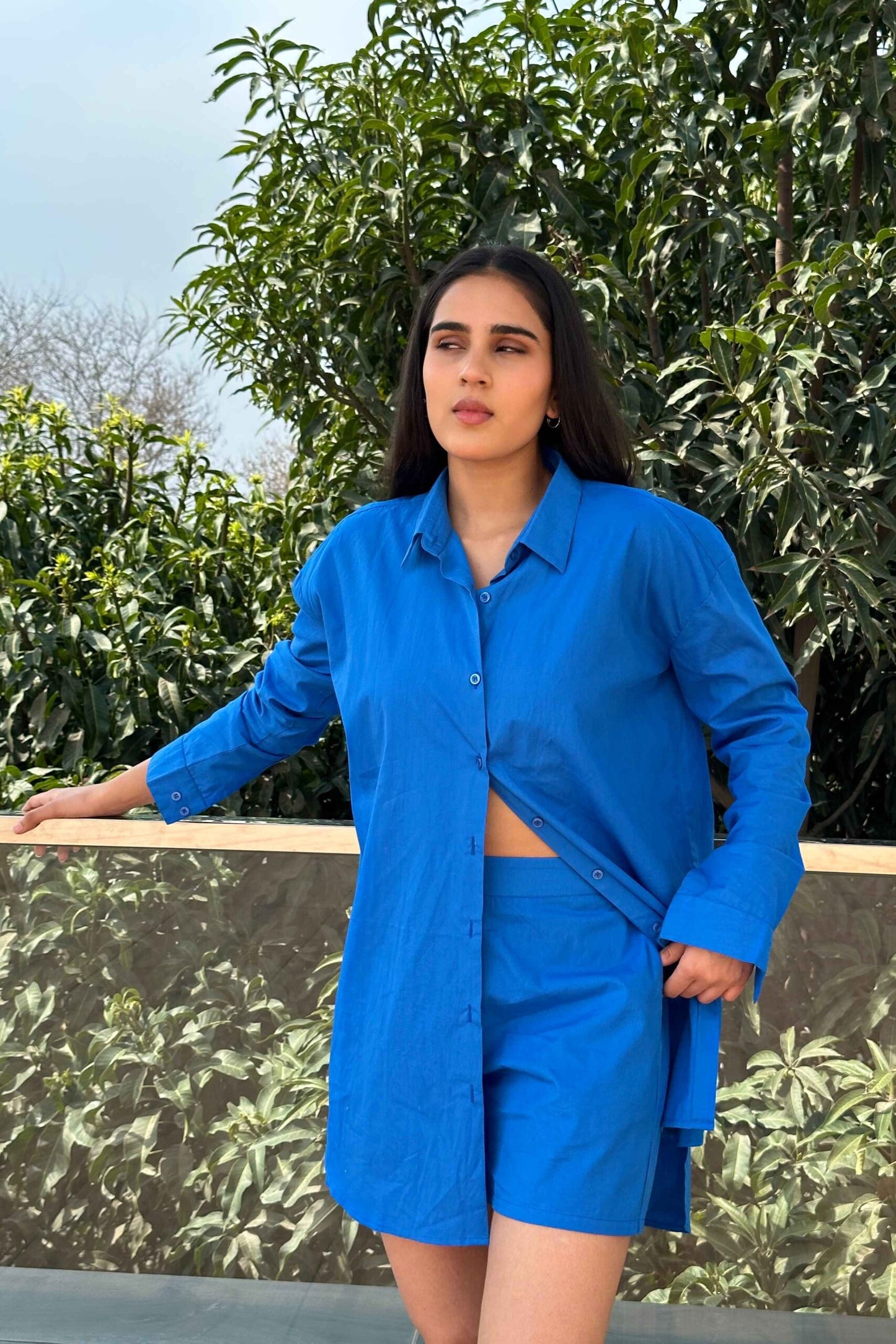 COMFORTABLE - 100% Premium Cotton Co-Ord set in Royal Blue