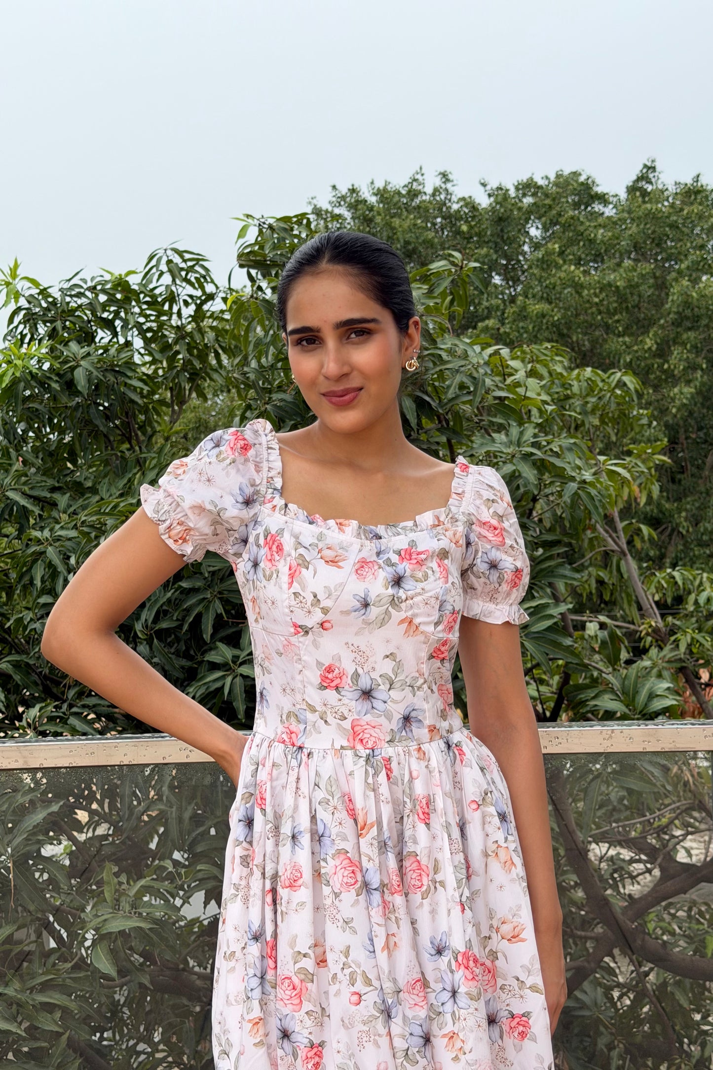 Meadow Bloom Midi Dress