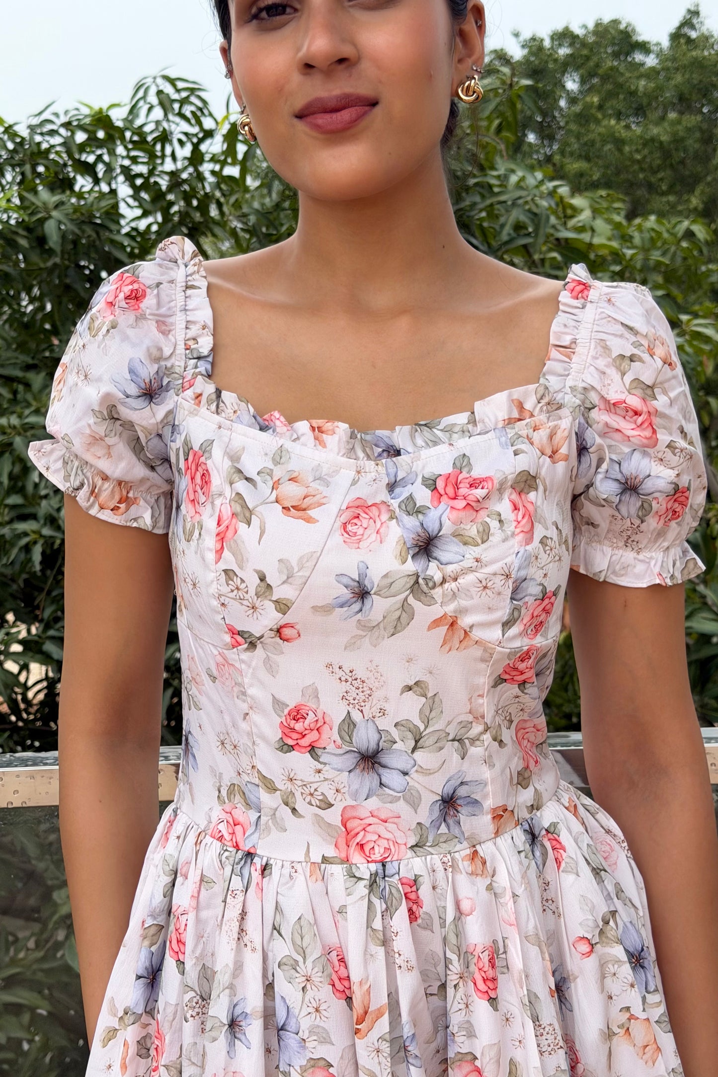 Meadow Bloom Midi Dress