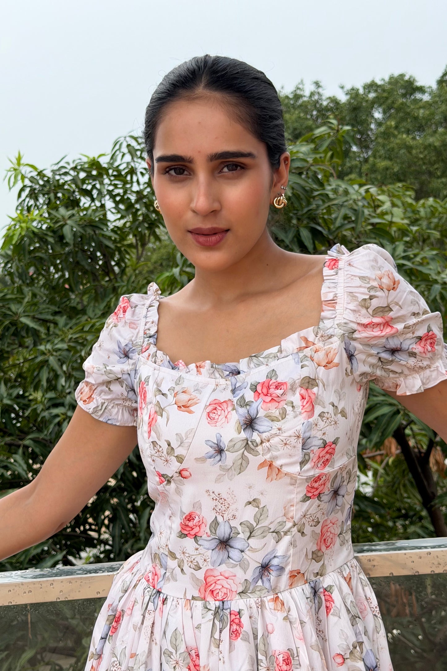 Meadow Bloom Midi Dress