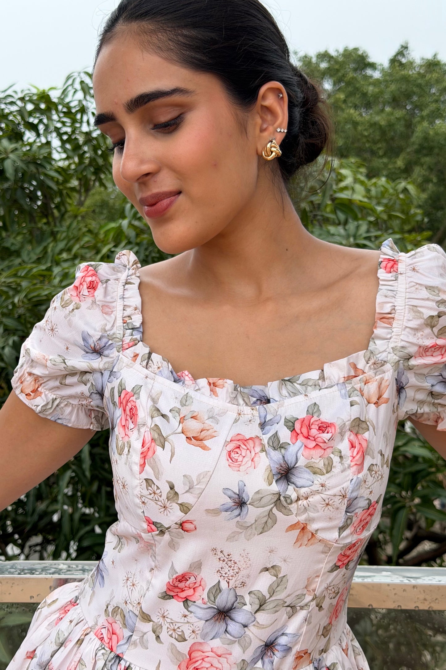 Meadow Bloom Midi Dress