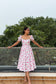 Cherry Blossom Cotton Midi Dress