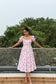 Cherry Blossom Cotton Midi Dress