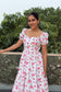 Cherry Blossom Cotton Midi Dress