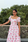 Cherry Blossom Cotton Midi Dress