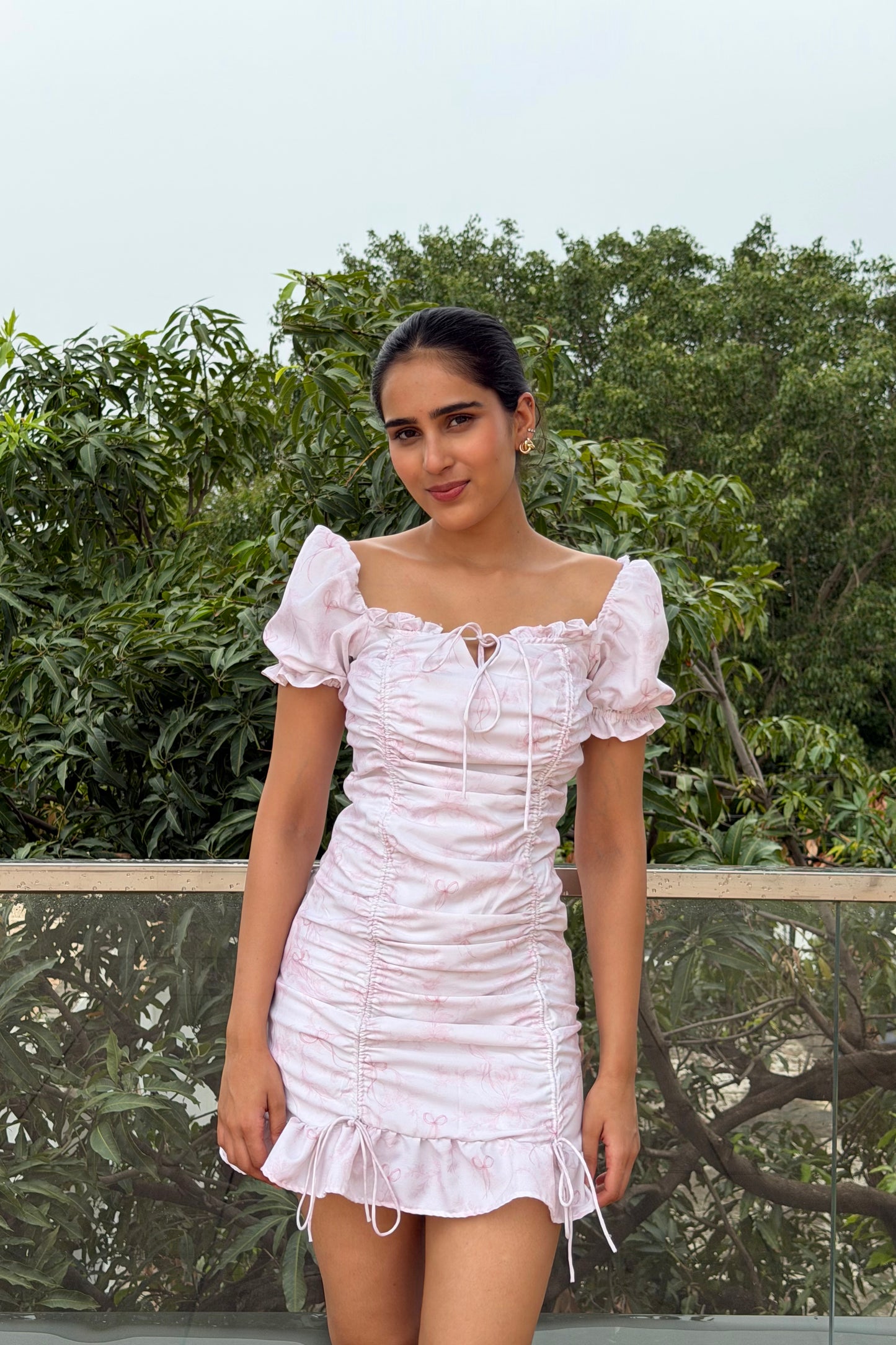 Blush Whisper Cotton Mini Dress