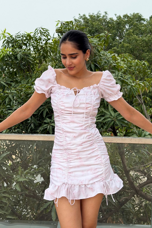 Blush Whisper Cotton Mini Dress