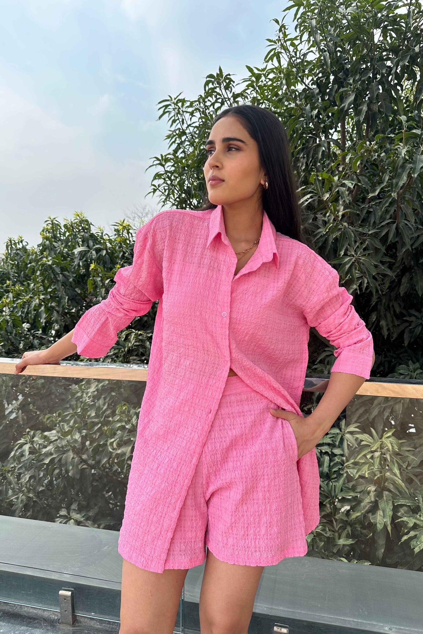 BLUSH - Premium Cotton Co-Ord set in Pink