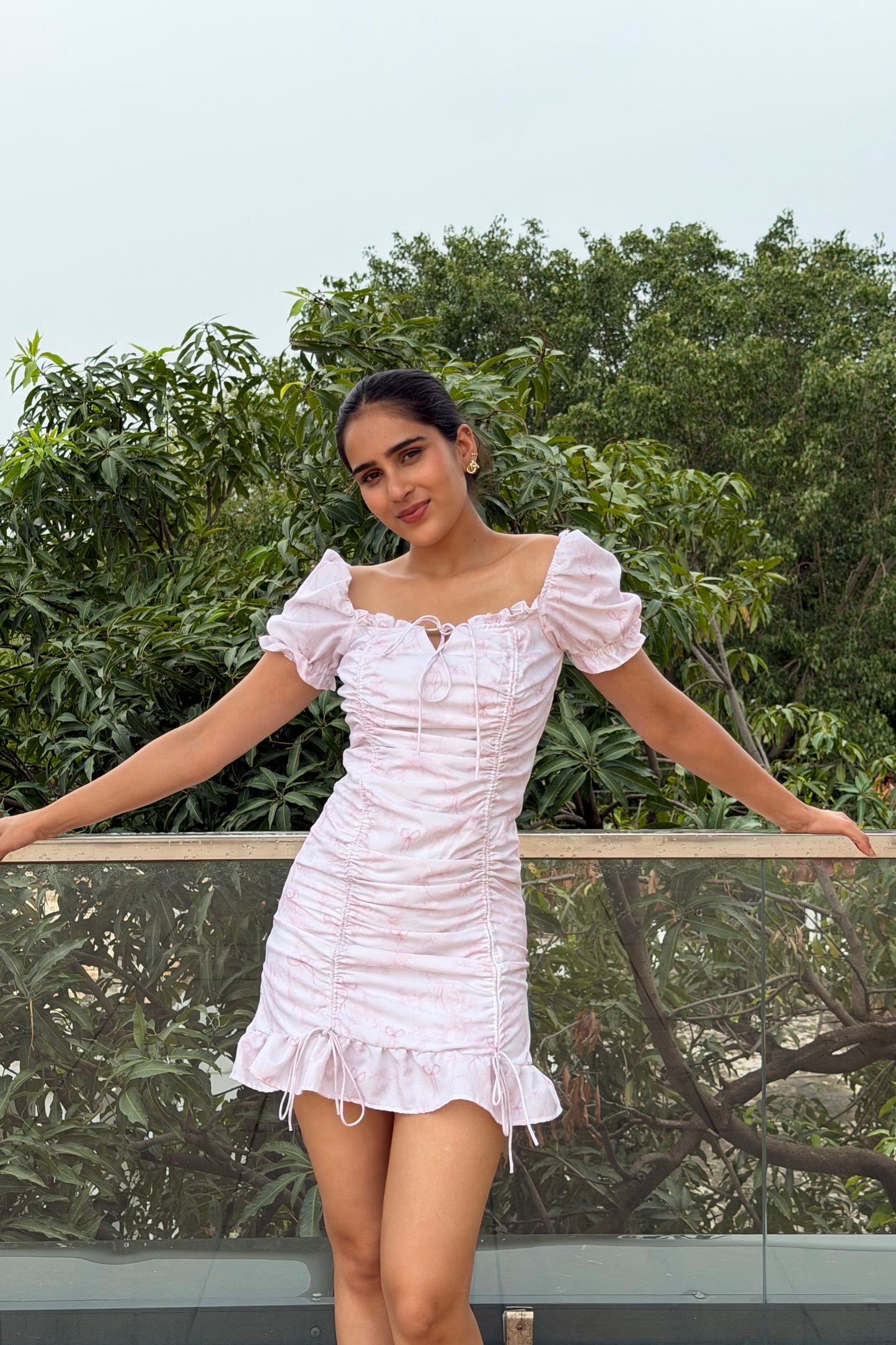 Blush Whisper Cotton Mini Dress