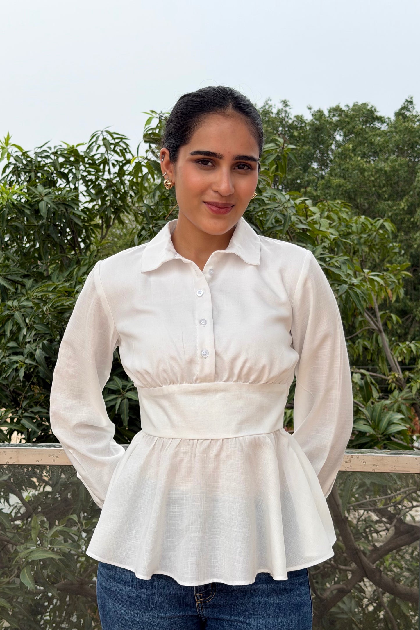 Ivory Charm Cotton Top