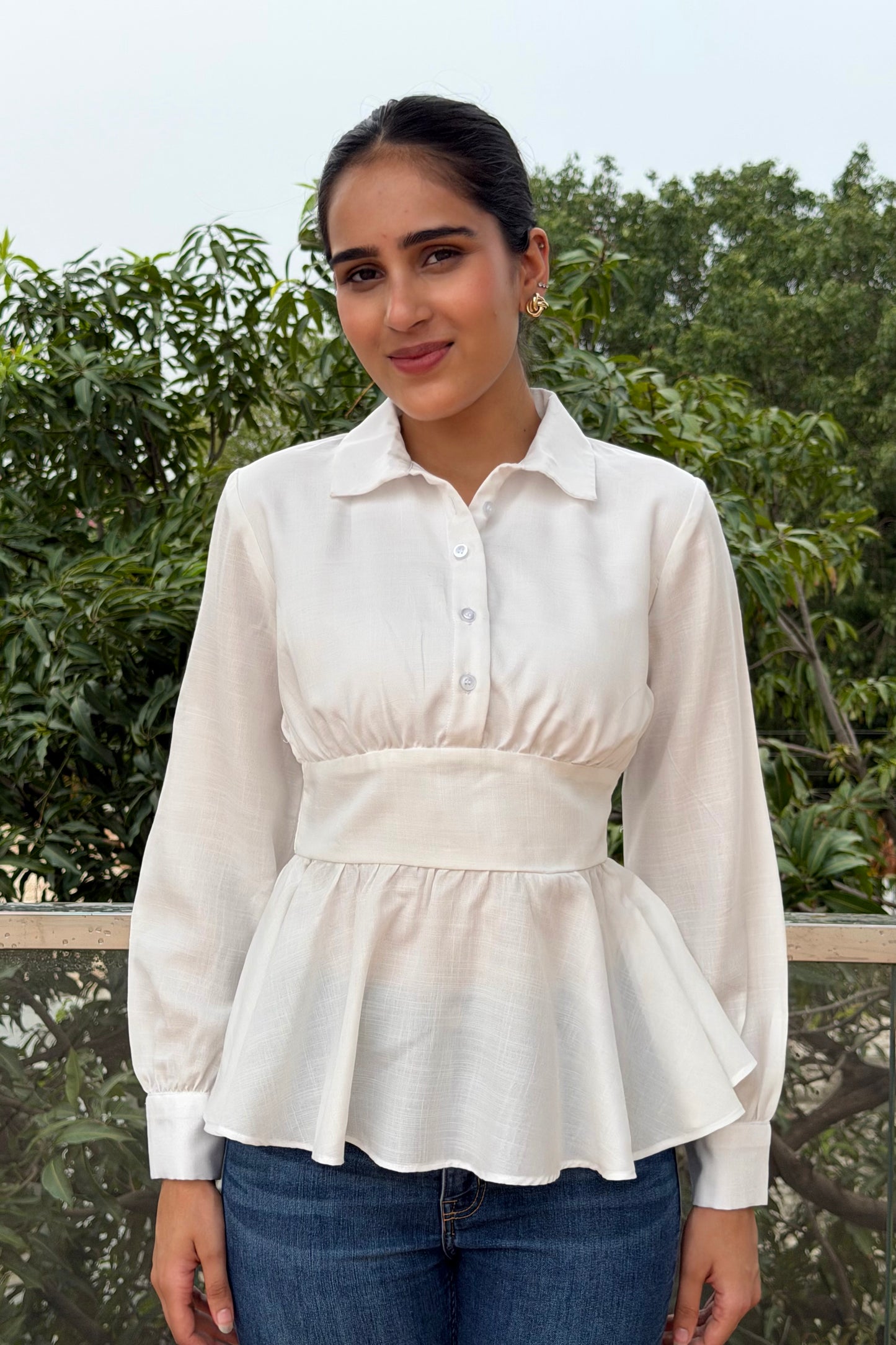 Ivory Charm Cotton Top