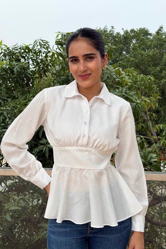 Ivory Charm Cotton Top