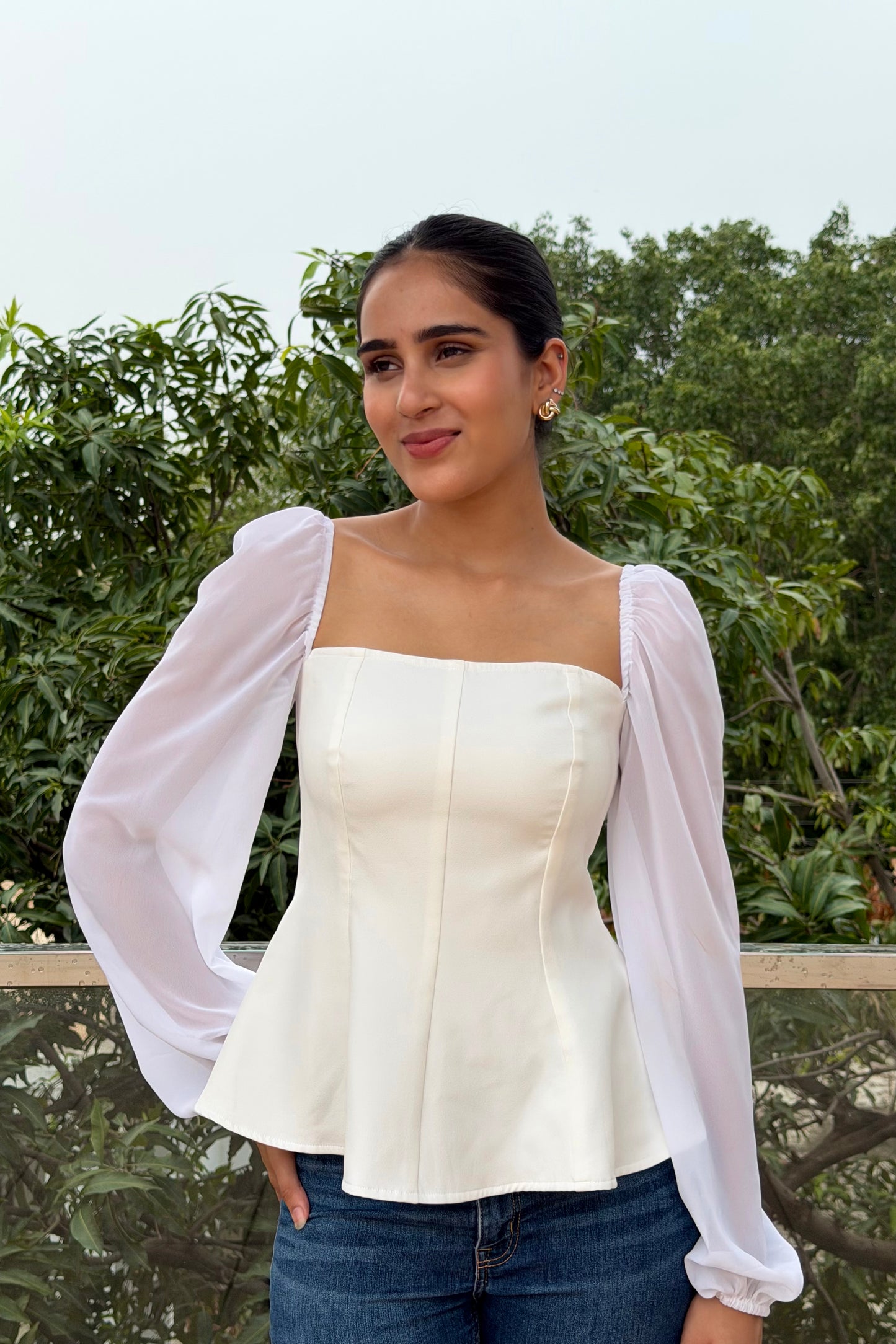 Ivory Elegance Top