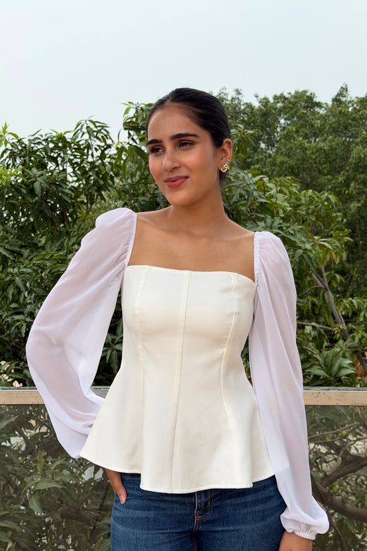 Ivory Elegance Top