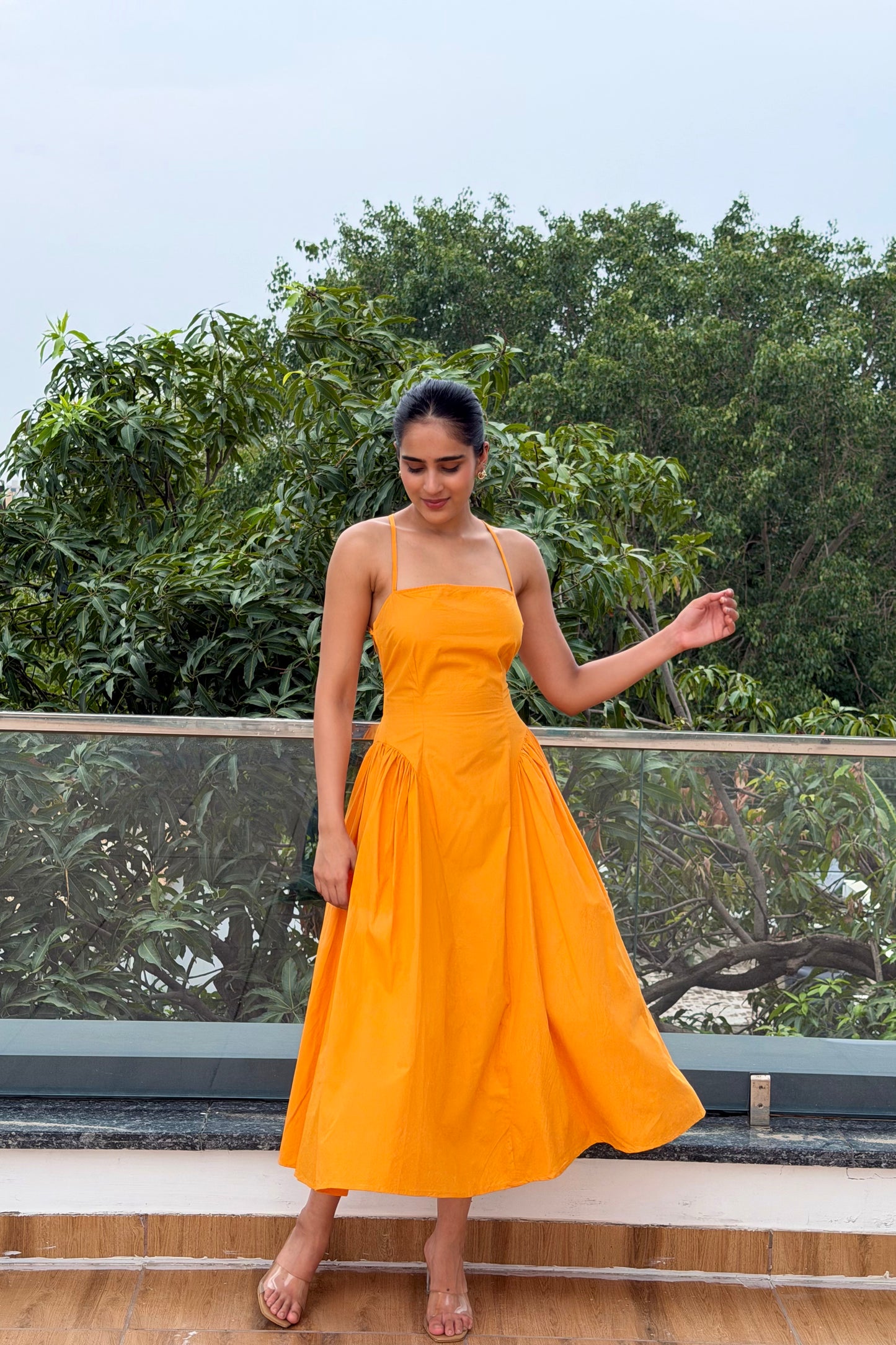 Marigold Muse Cotton Maxi Dress