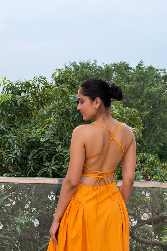 Marigold Muse Cotton Maxi Dress