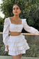 BLUSH – Crop top with a Ruffle skirt